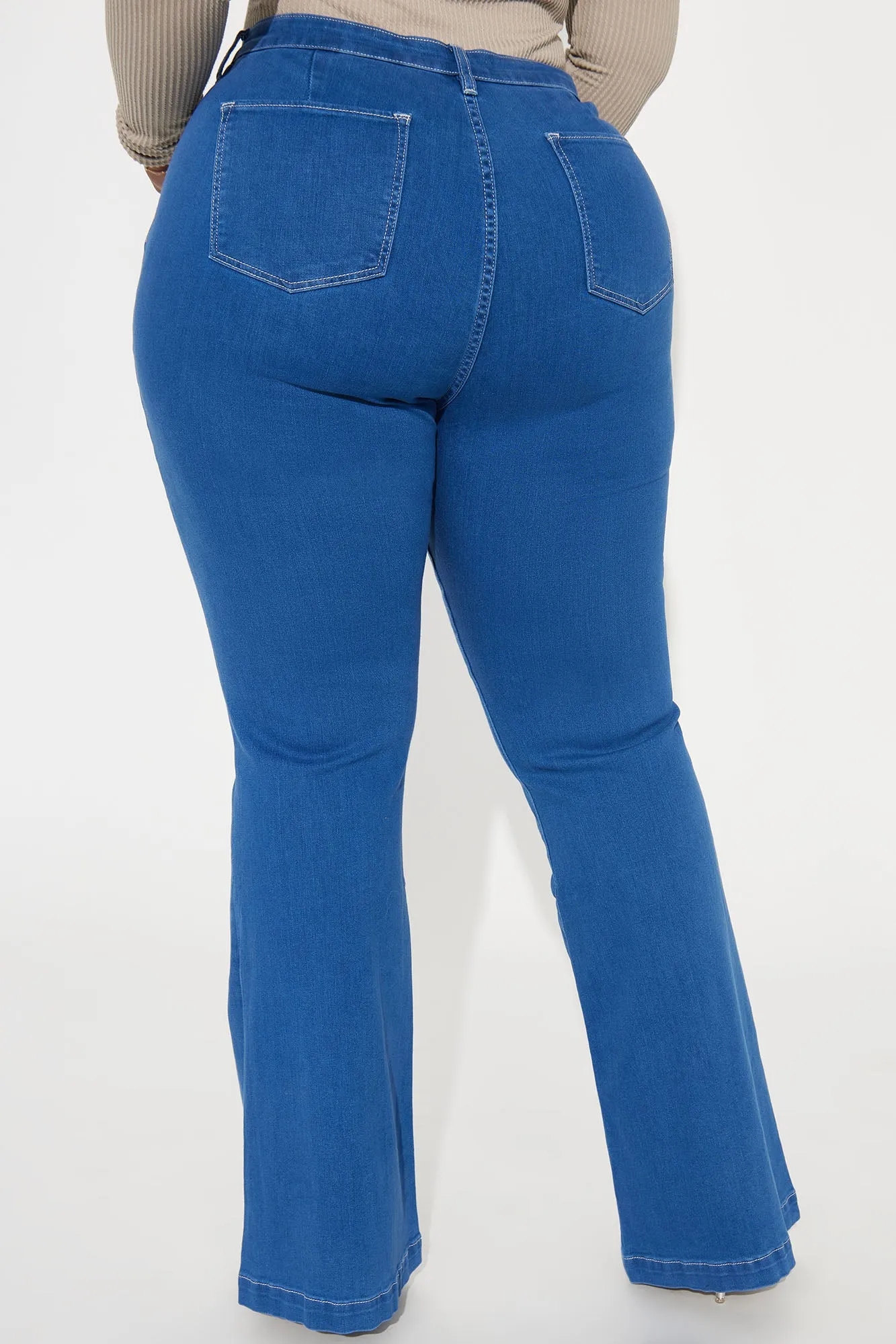 70s Bliss Stretch Flare Jeans - Dark Wash