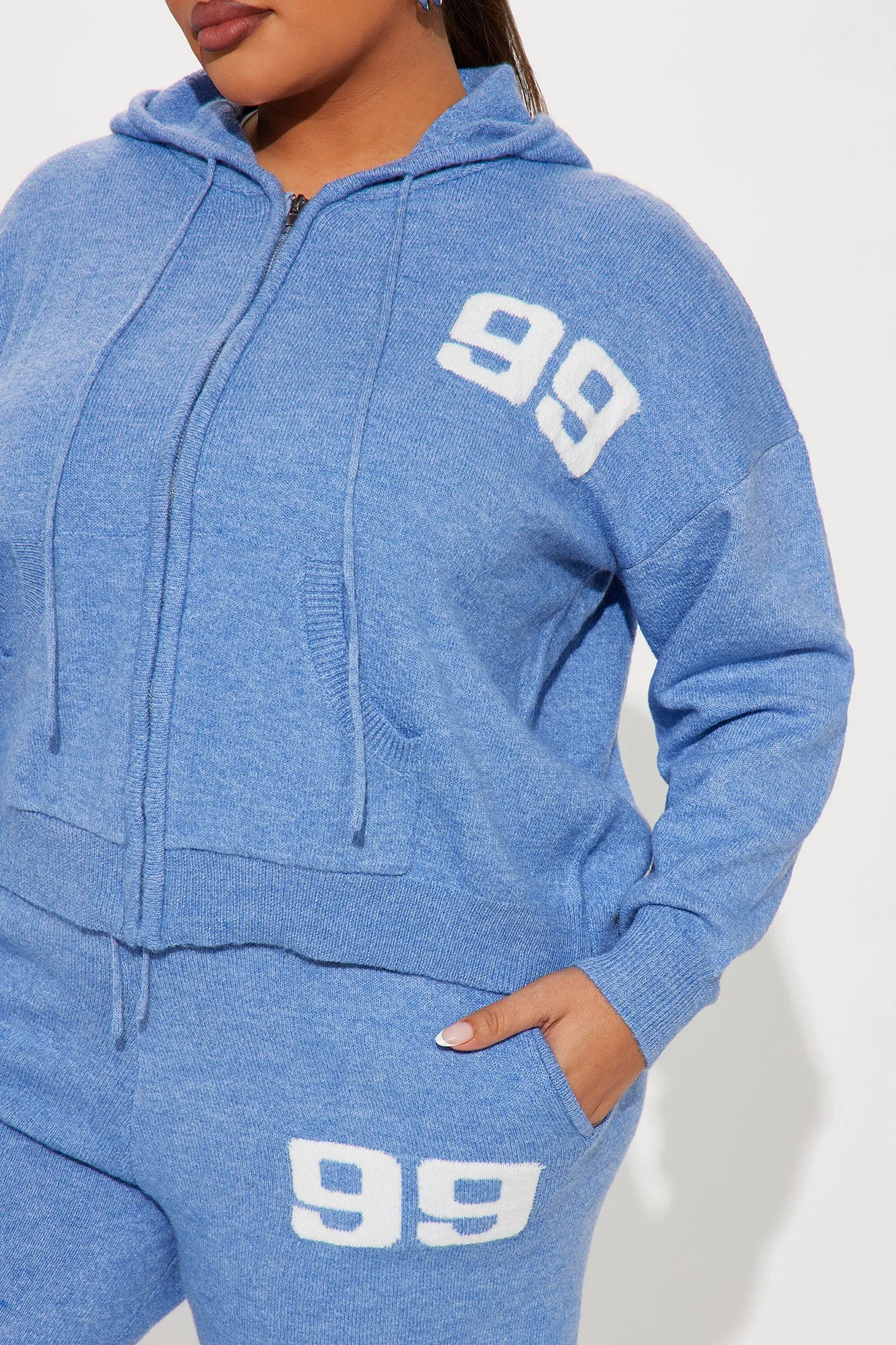 99 Problems Sweater Pant Set - Blue