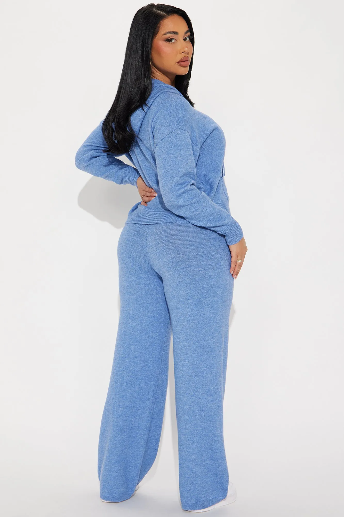 99 Problems Sweater Pant Set - Blue