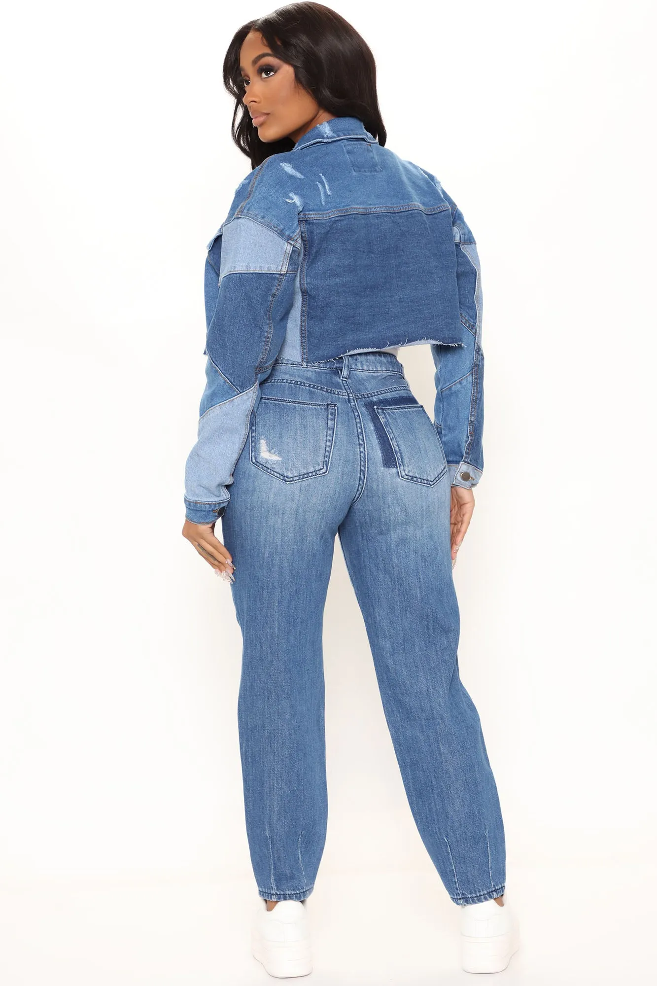 Above The Rest Non Stretch Mom Jeans - Dark Wash