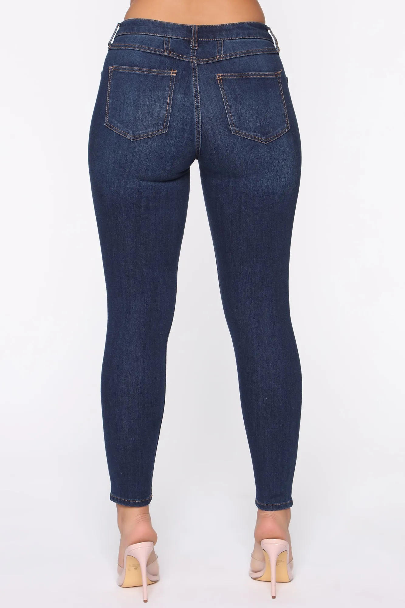 All Turned Around Skinny Jeans - Dark Denim