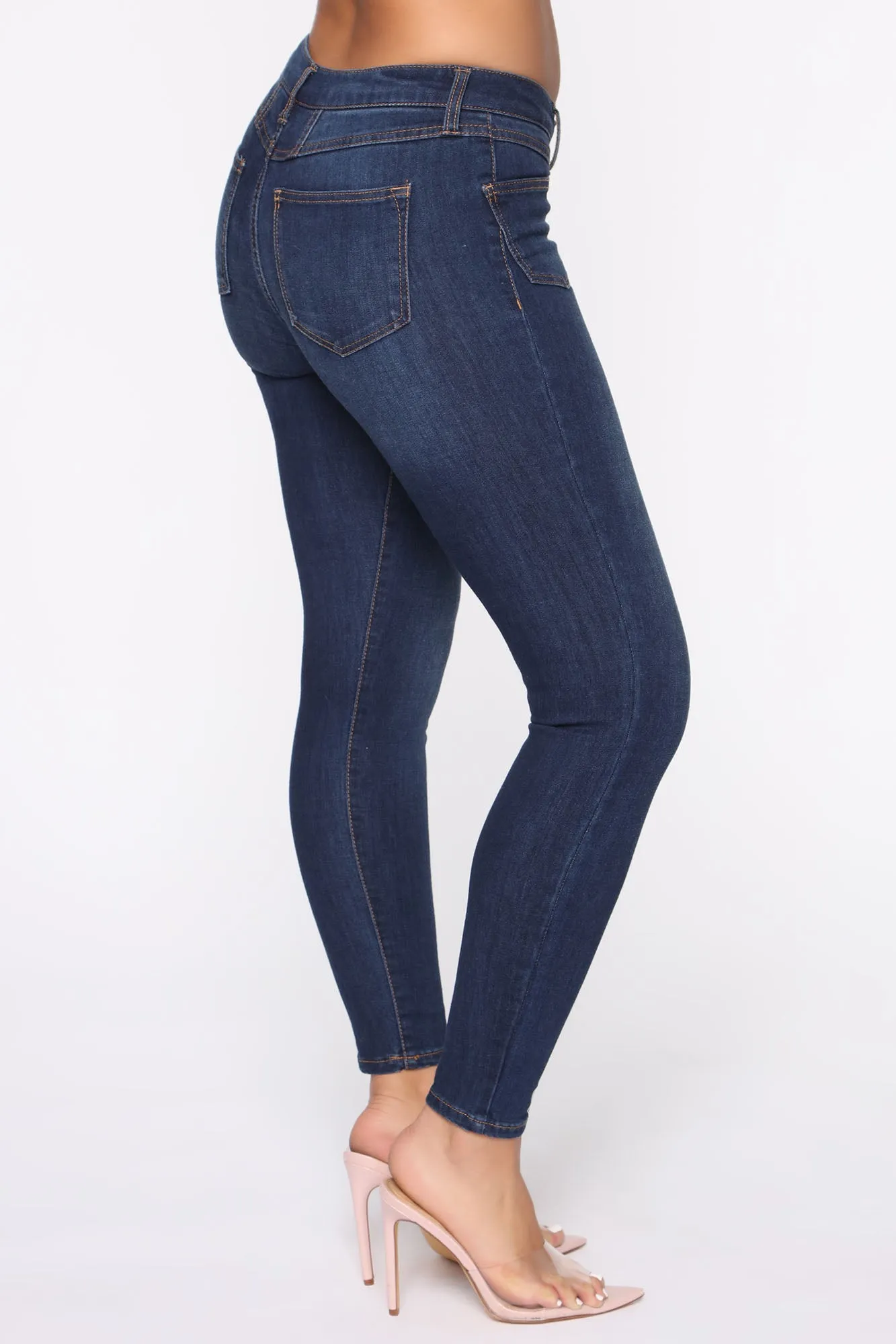 All Turned Around Skinny Jeans - Dark Denim