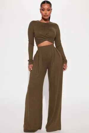 Another Dream Pant Set - Olive