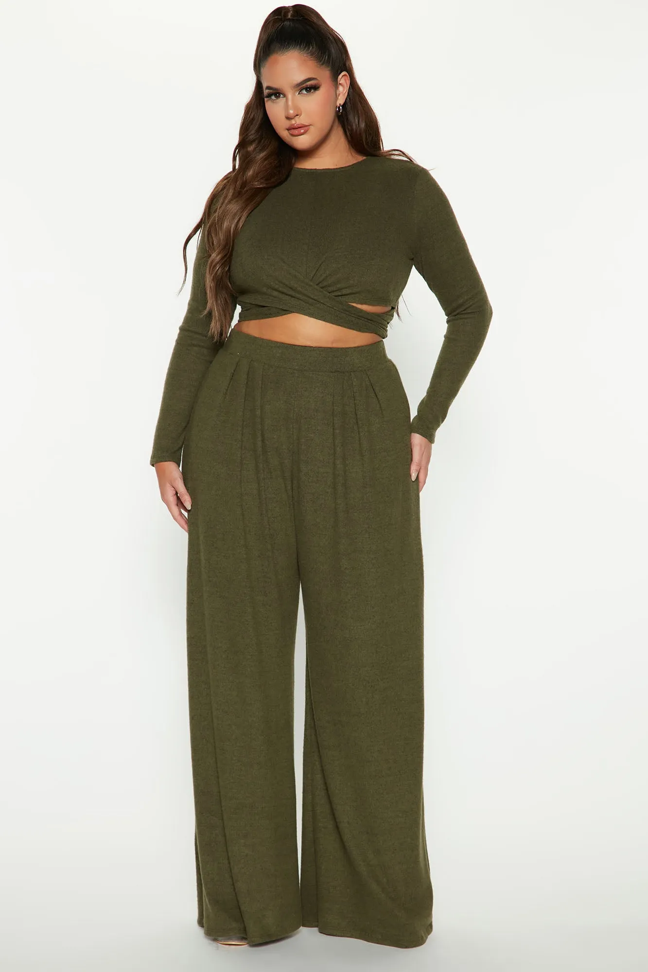 Another Dream Pant Set - Olive