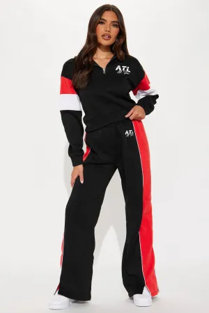 ATL Life Fleece Pant Set - Black/Red