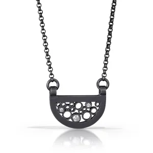 Belle Brooke Petite Oscuro Semi-Circle Necklace