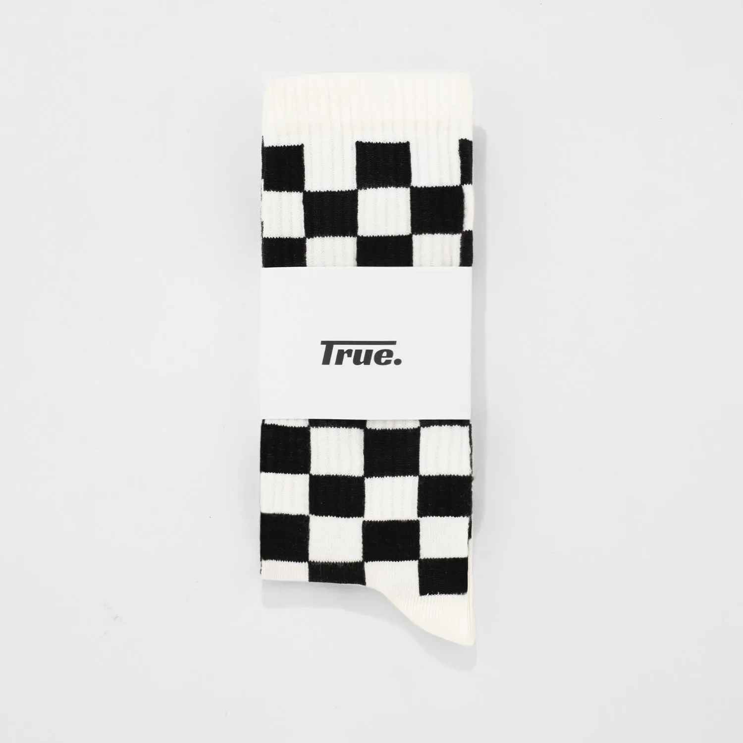 Classic Chess Socks - Ivory