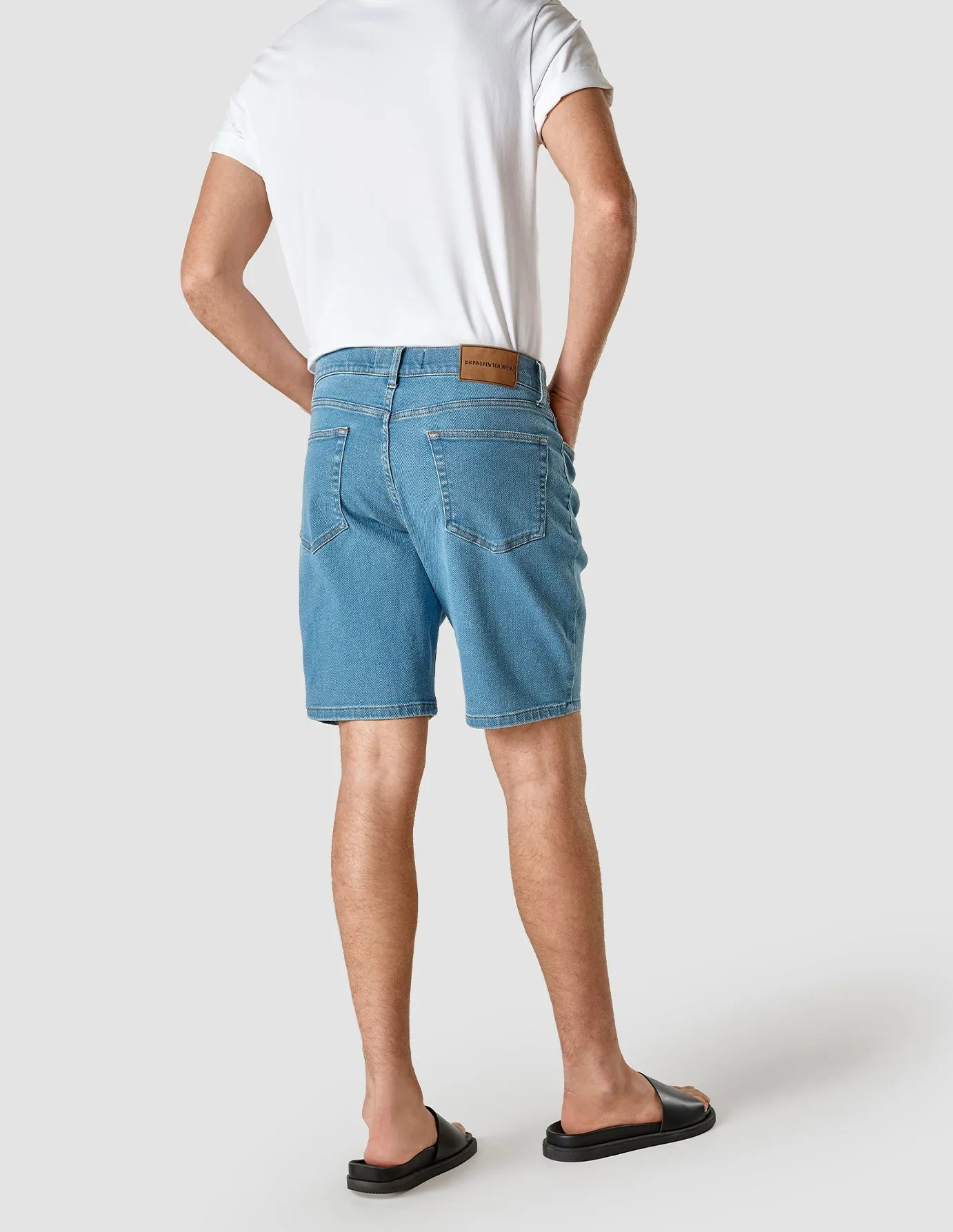 Classic Denim Shorts Light Blue