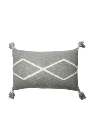 Coussin Tricoté Oasis Gris