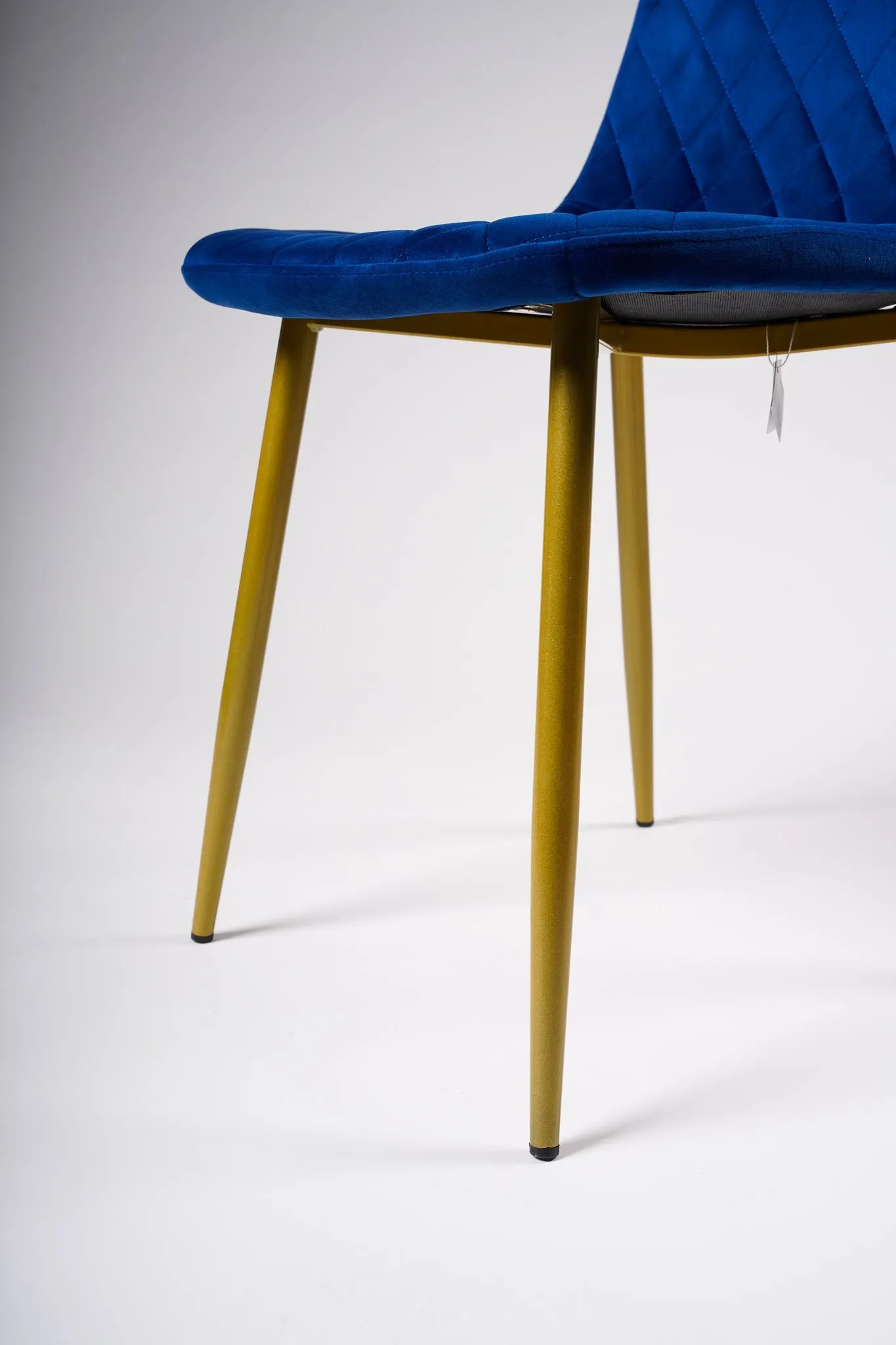 Daniella Chair - Midnight Blue w/ Gold metal legs