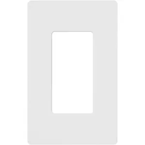 Lutron Claro White 1 gang Plastic Wall Plate 1 pk