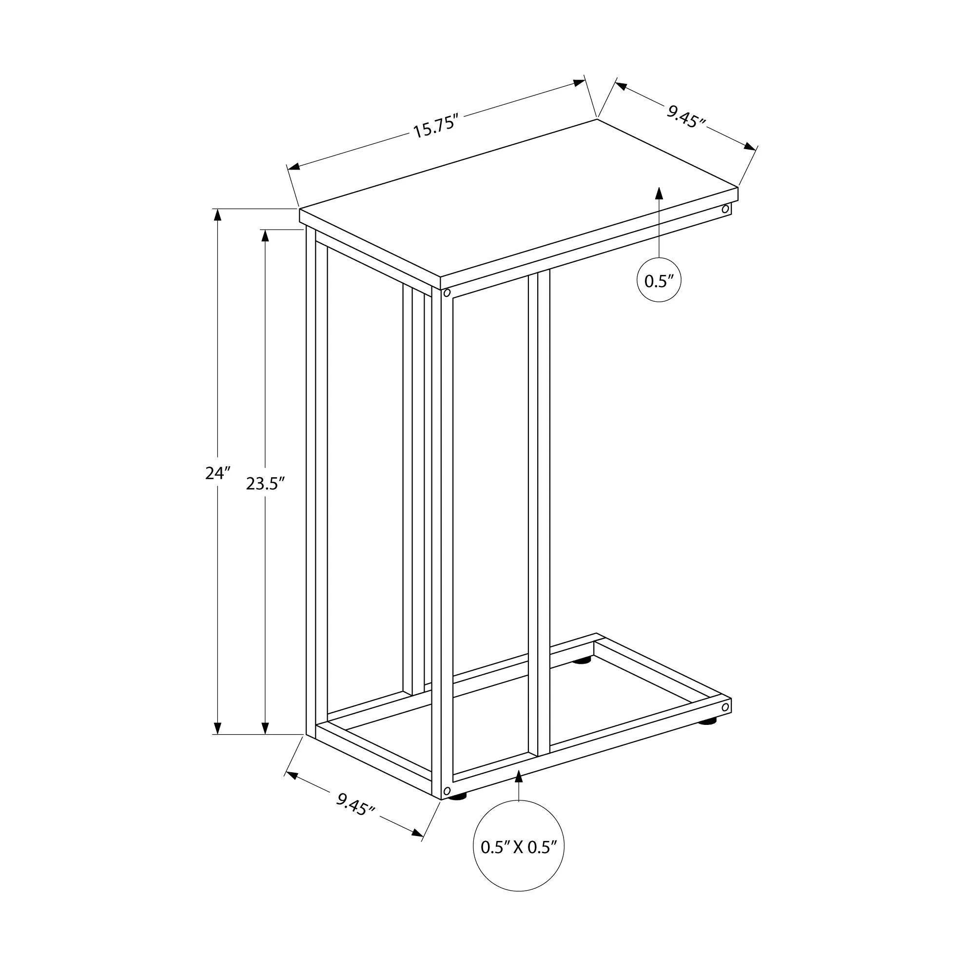 Monarch Table d'appoint I 3762