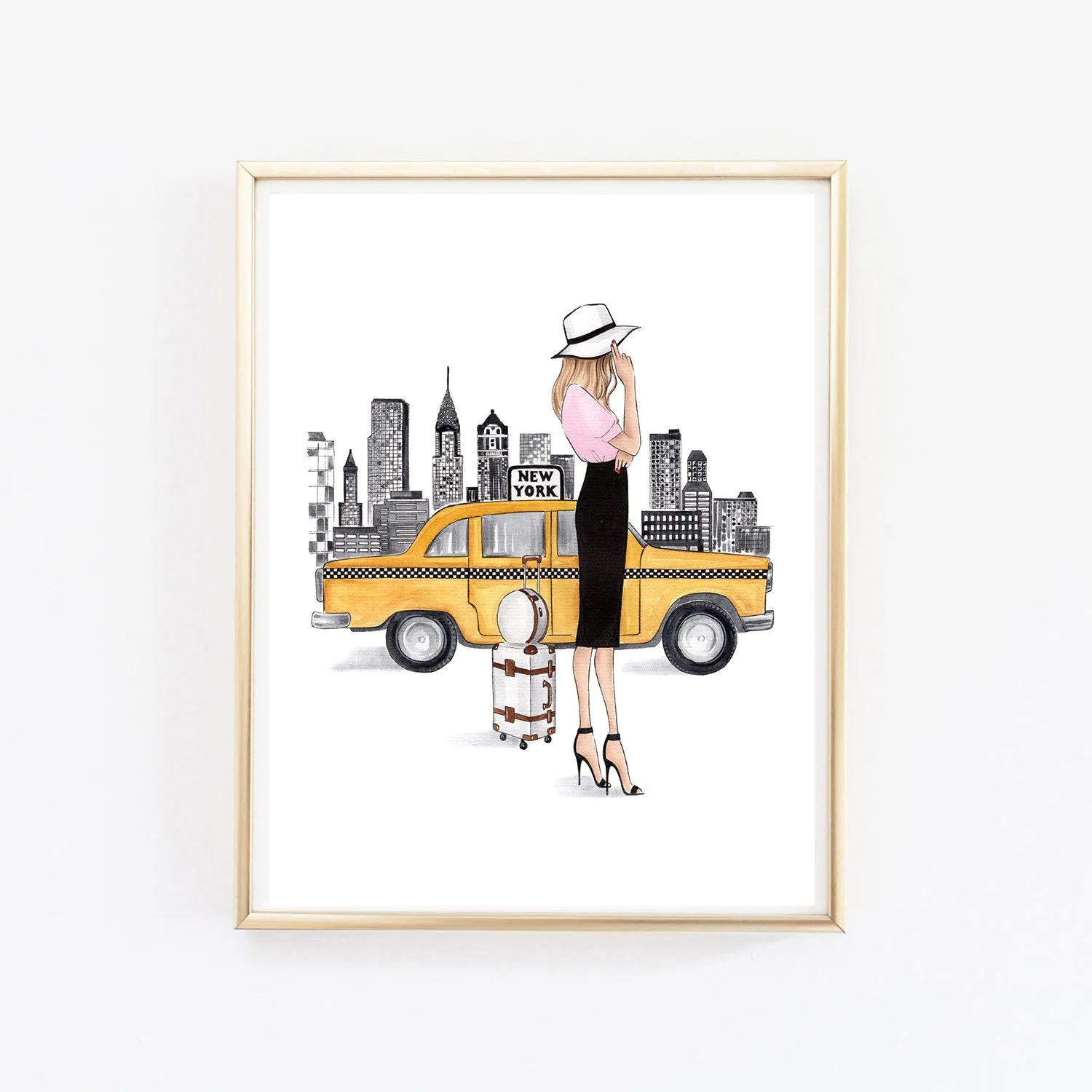 New York inspired Set of 3 wall art prints