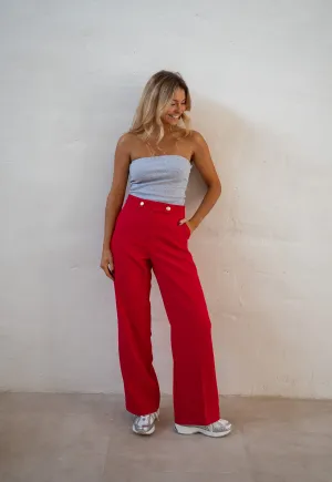 Pantalon Maona - rouge