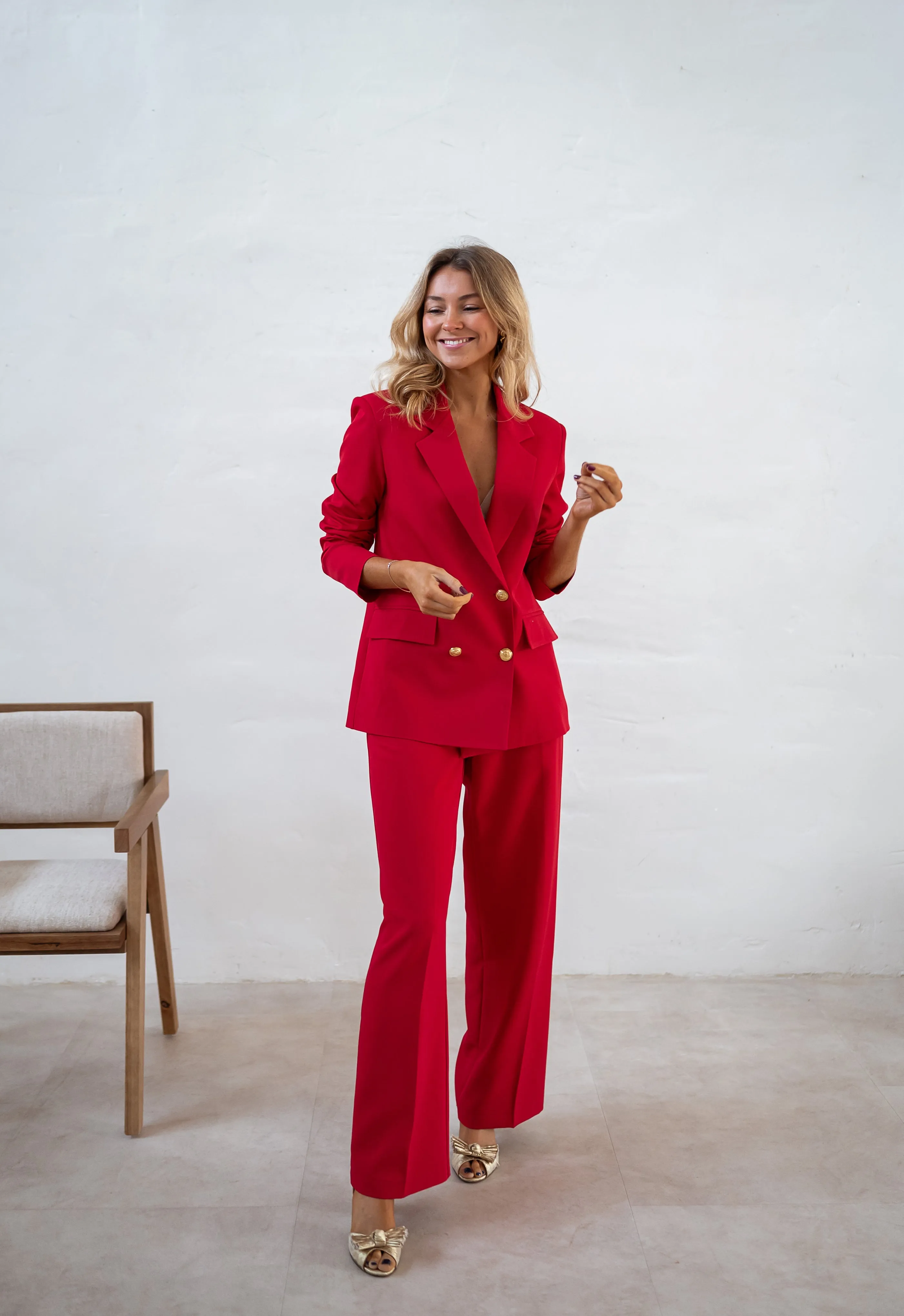 Pantalon Maona - rouge