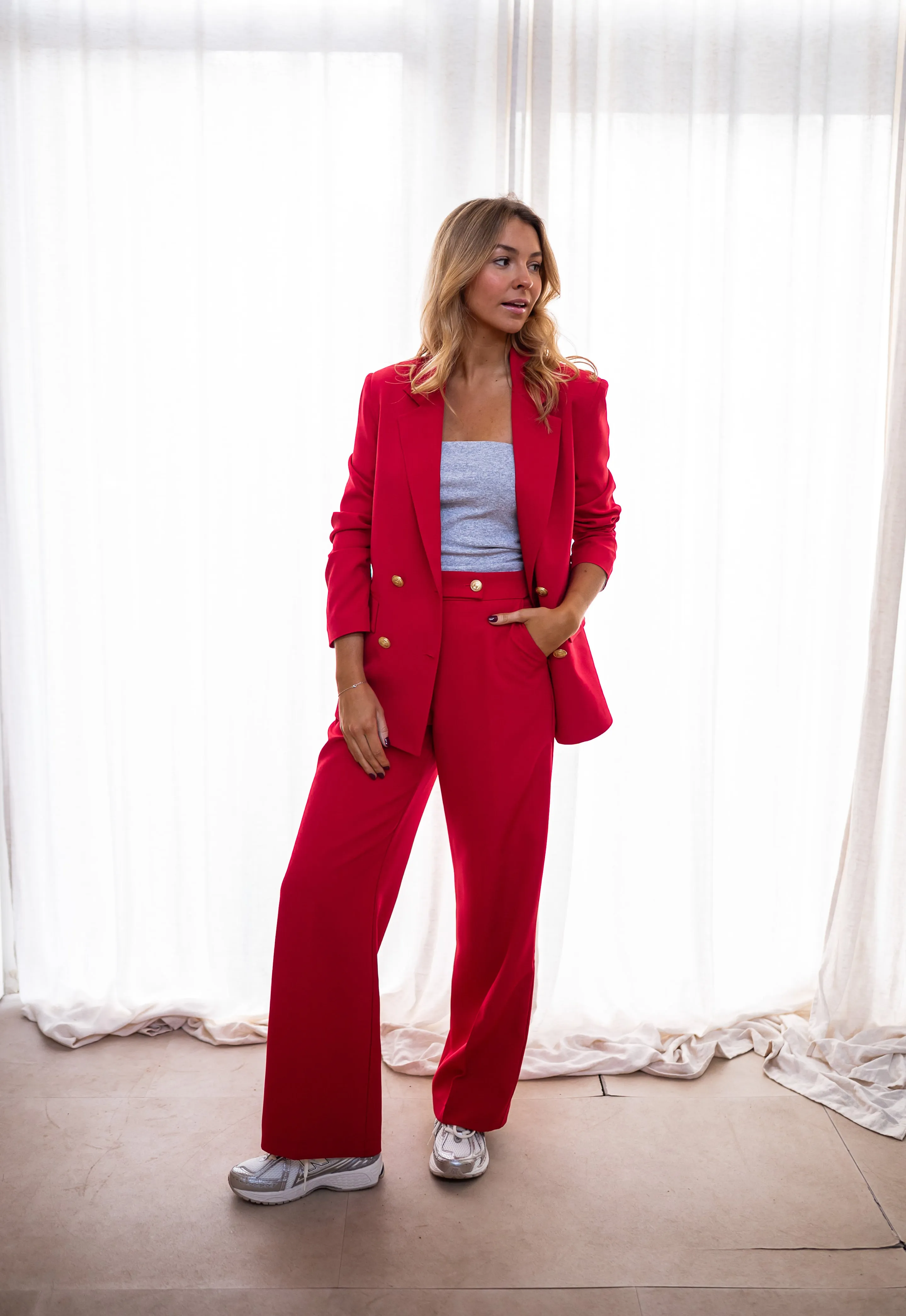 Pantalon Maona - rouge