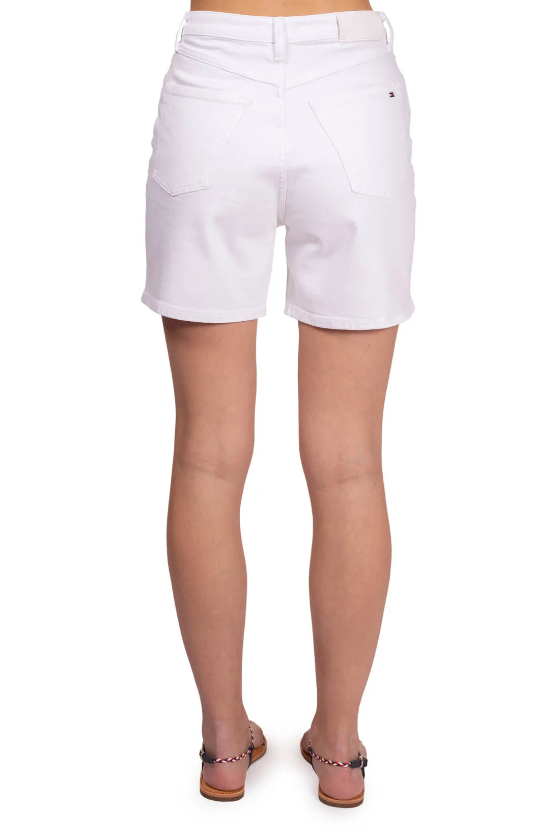 Pantalons Short femme straight in denim - Blanc - Femme