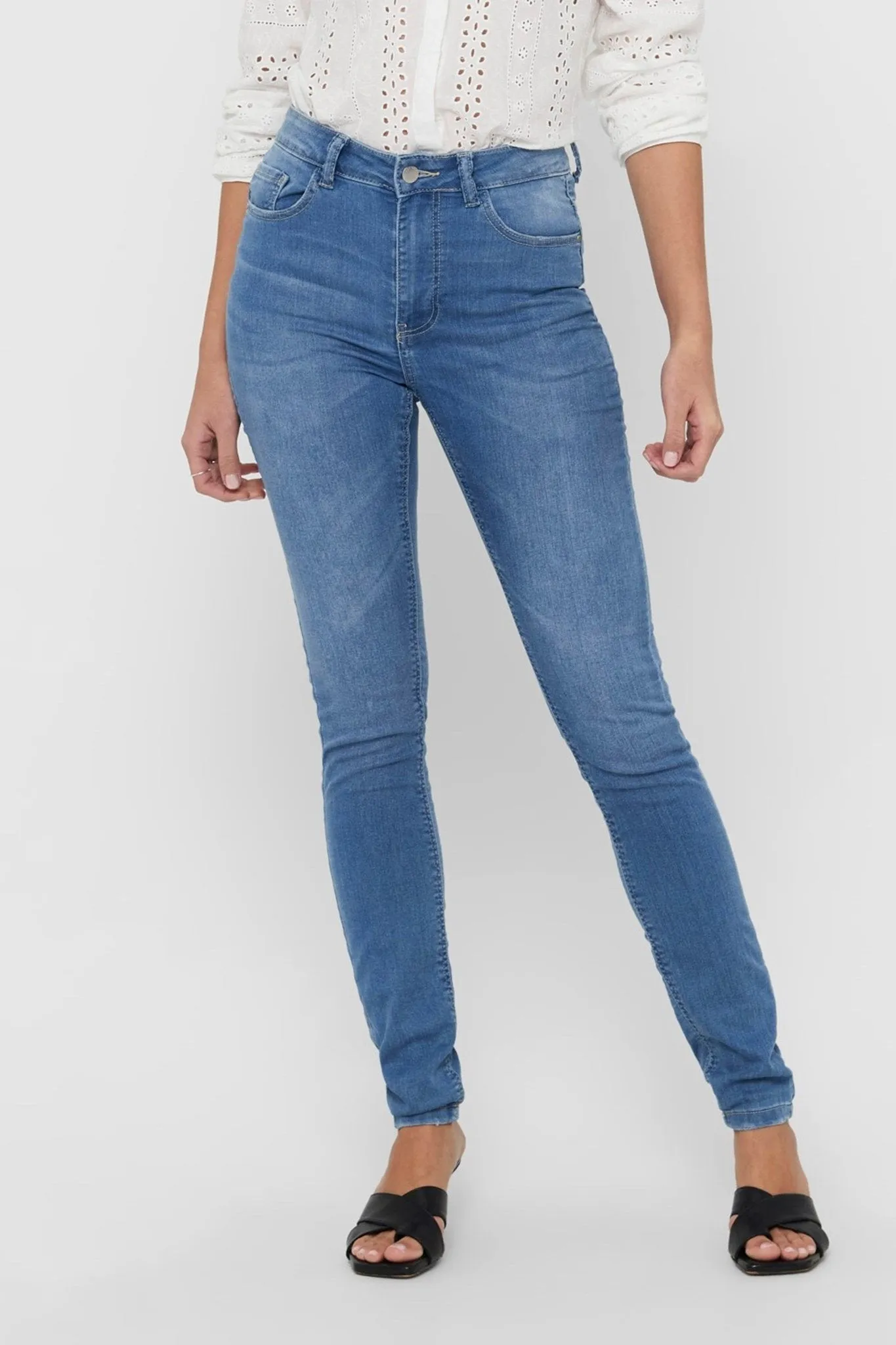 Performance Jeans - Light blue (high-waist)