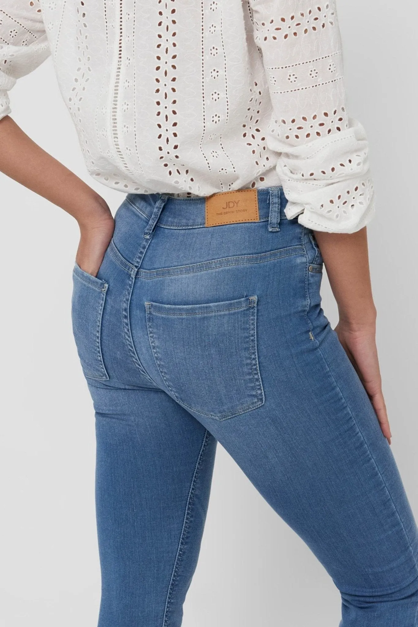 Performance Jeans - Light blue (high-waist)