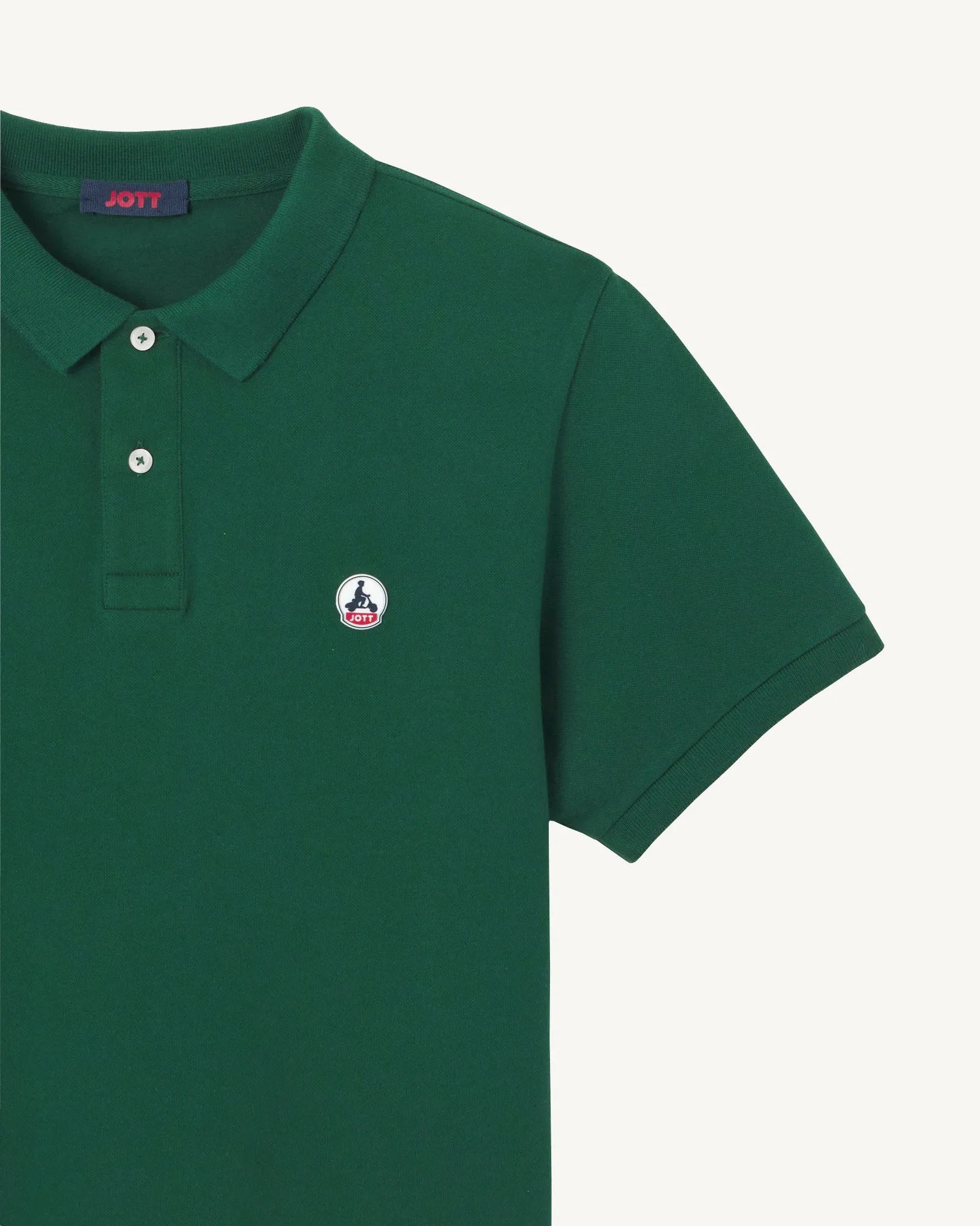 Polo en coton biologique Vert foncé Marbella