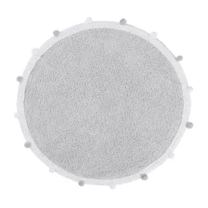 Tapis Lavable Rug Bubbly Light Grey Ø120 Cm