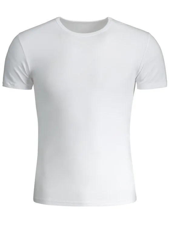 Trendy Short Sleeve Slim Fit Tee