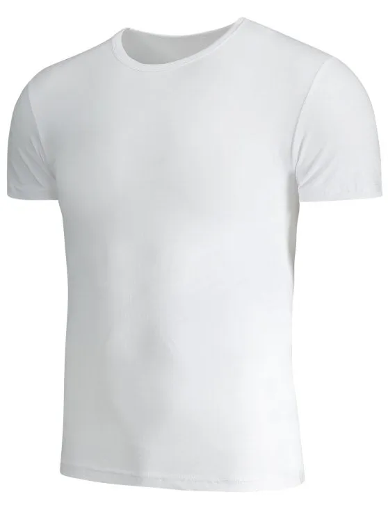 Trendy Short Sleeve Slim Fit Tee