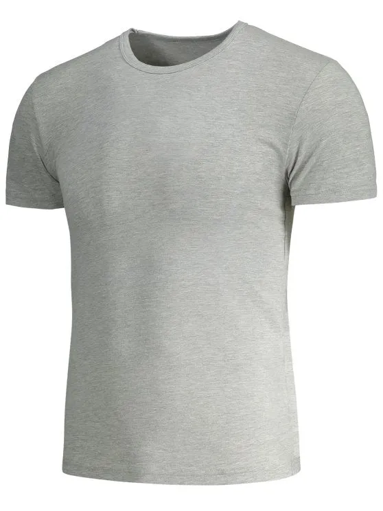 Trendy Short Sleeve Slim Fit Tee