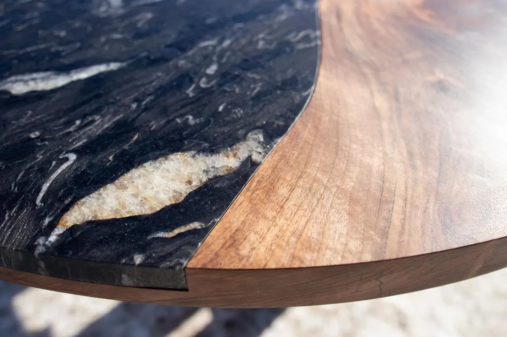 Walnut and Granite Table